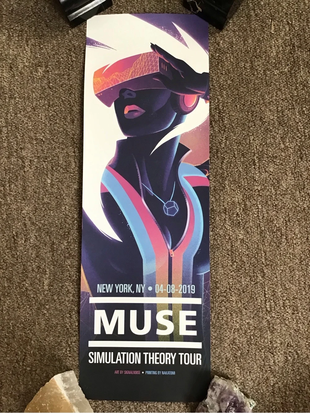 Muse NYC Simulation Theory tour poster 2019